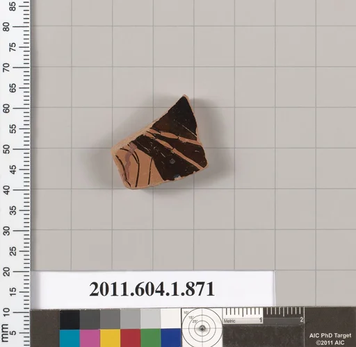 Terracotta fragment of a kylix (drinking cup)
