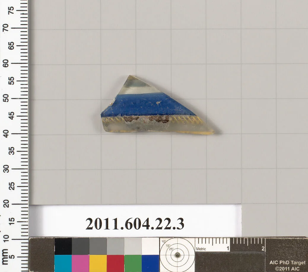 Glass mosaic bowl fragment — Unknown