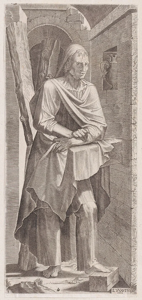St. Andrew, from Christ, the Twelve Apostles and St. Paul — Lambert Suavius