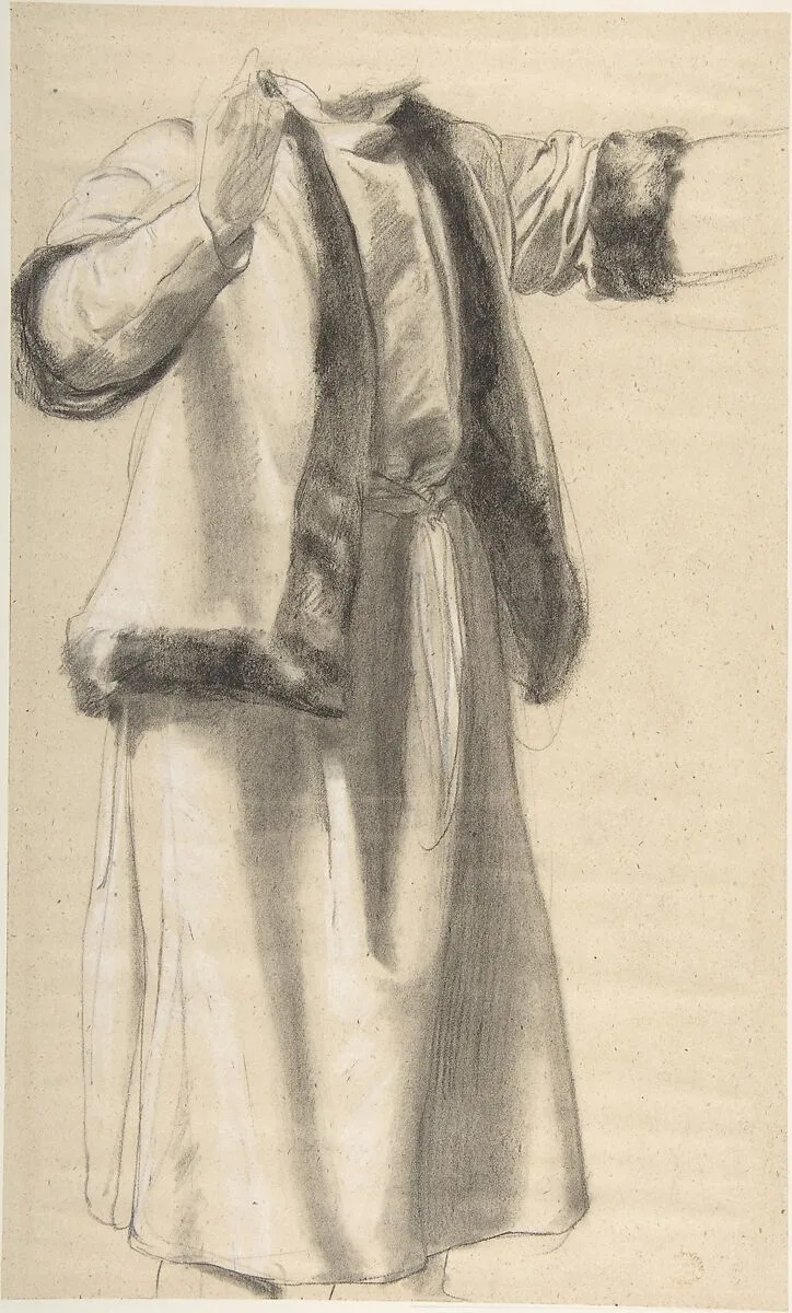 Figure in a Fur Trimmed Jacket — Frederic, Lord Leighton|Romain Cazes