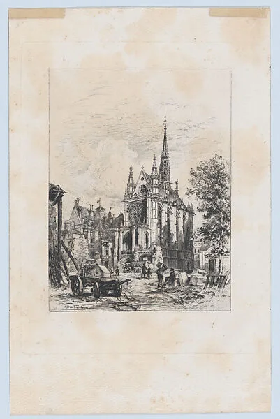 Ste. Chapelle, from "The Portfolio" — Alfred-Louis Brunet-Debaines