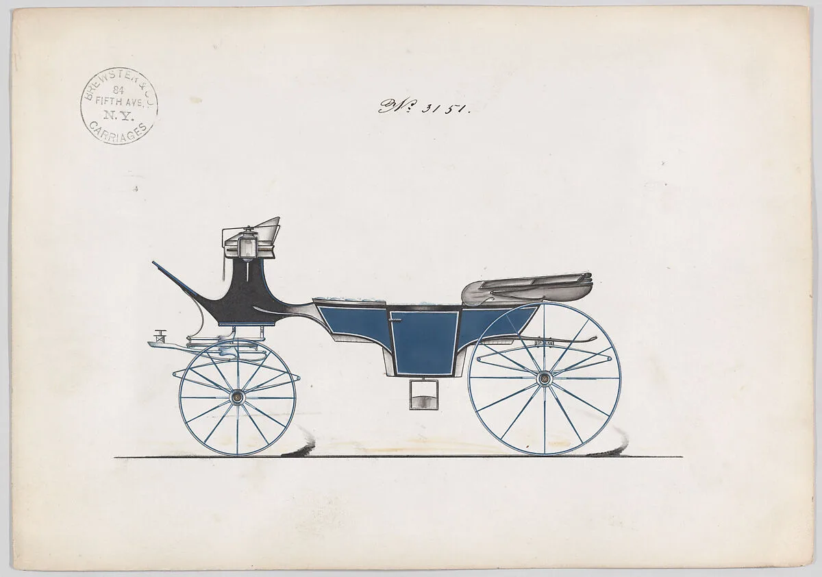 Design for Vis-à-vis, no. 3151 — Brewster & Co.
