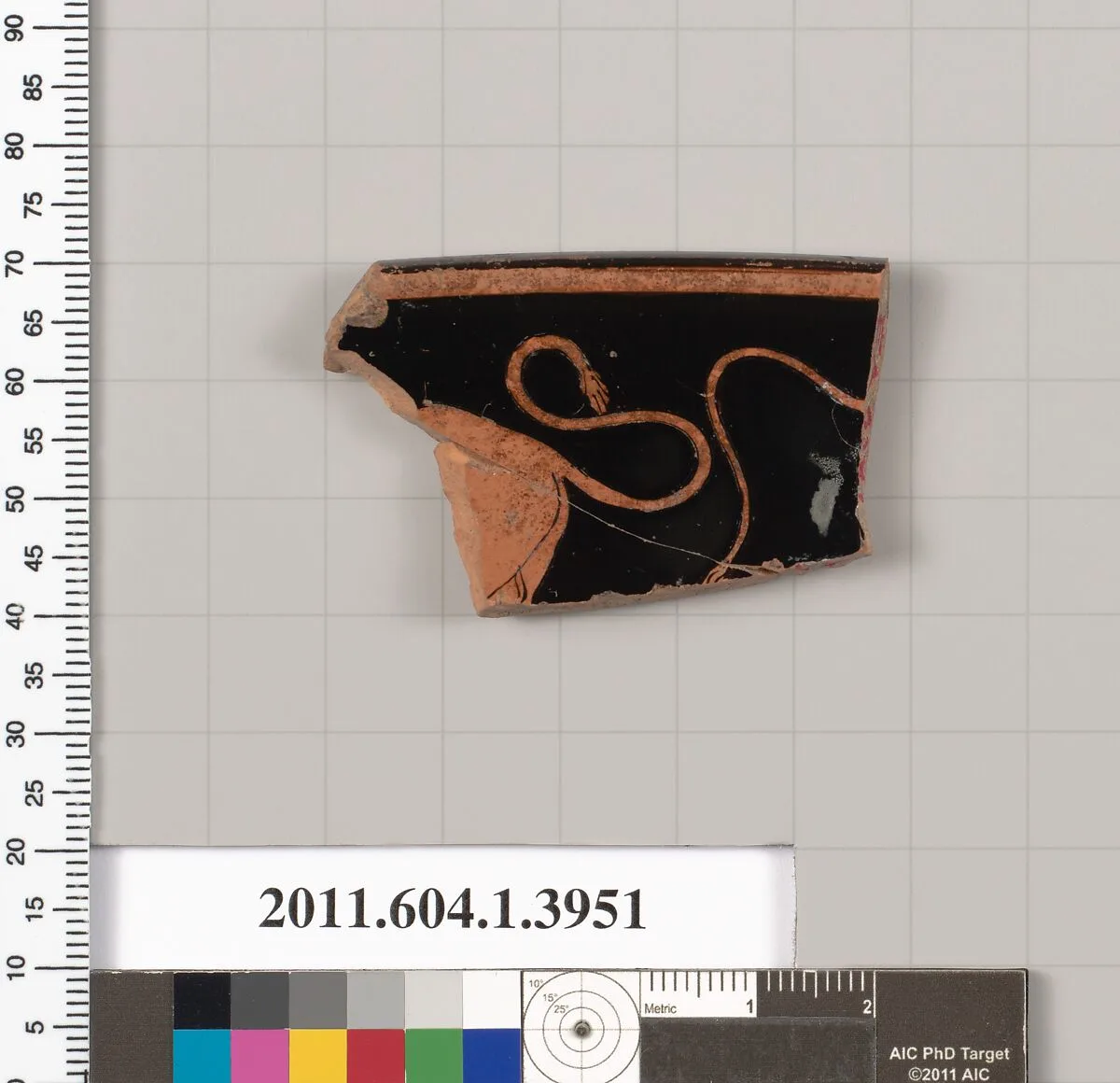 Terracotta rim fragment of a kylix (drinking cup) — Unknown