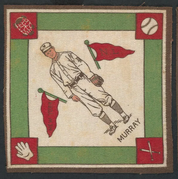 Red Murray, New York, National League from Baseball Players Felt Blanket series (B18) — Unknown