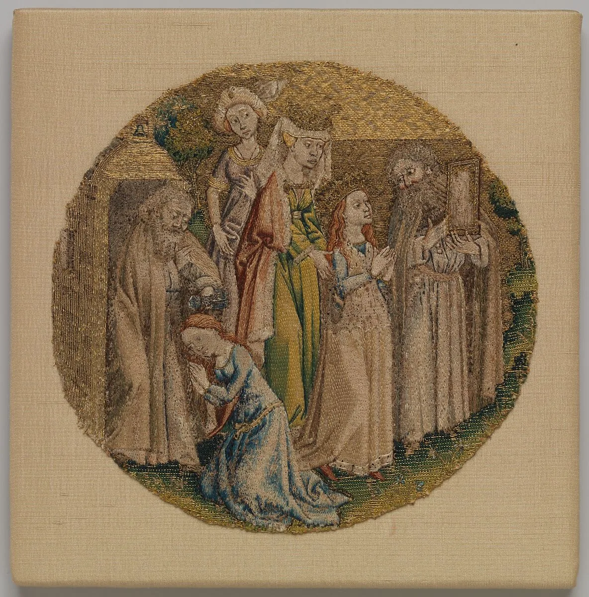 The Hermit Adrian Shows St. Catherine an Image of Christ and Baptizes Her — Unknown