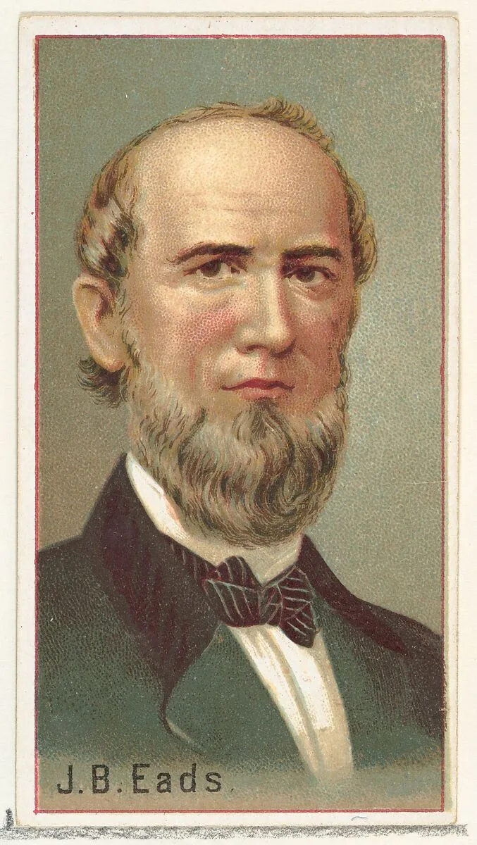 J. B. Eads, printer's sample for the World's Inventors souvenir album (A25) for Allen & Ginter Cigarettes — Allen & Ginter