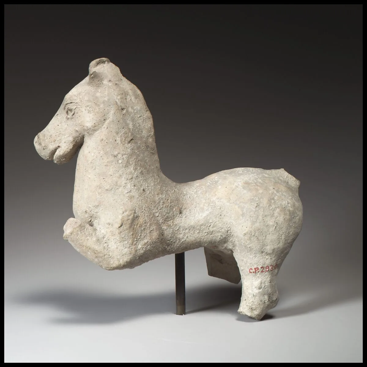 Terracotta statuette of a horse — Unknown