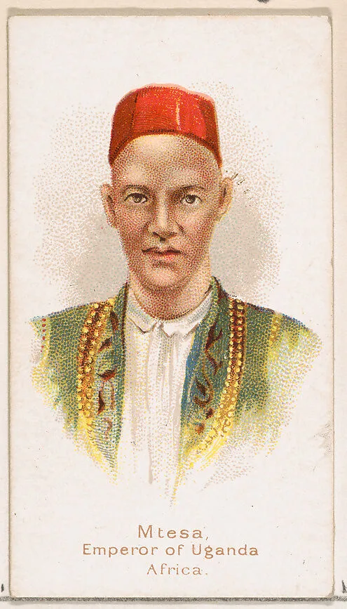 Mtesa, Emperor of Uganda, Africa, from the Savage and Semi-Barbarous Chiefs and Rulers series (N189) issued by Wm. S. Kimball & Co. — William S. Kimball & Company