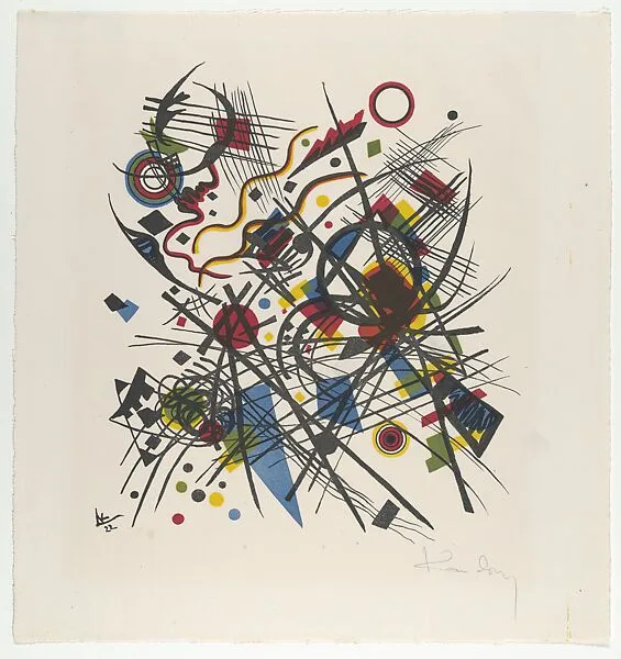 Lithographie fur die Vierte Bauhausmappe — Vasily Kandinsky