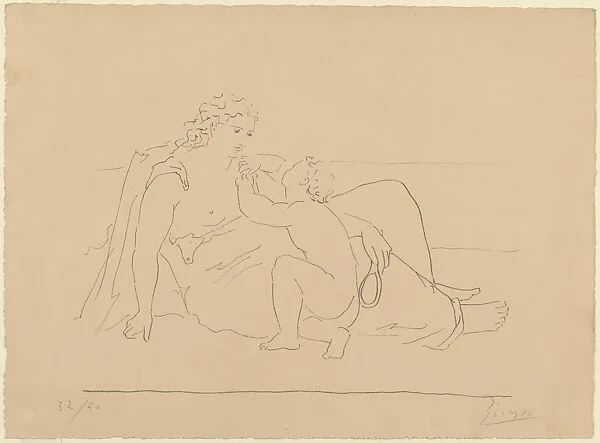 Woman and Child — Pablo Picasso|Charlot Frères|Edition Galerie Simon