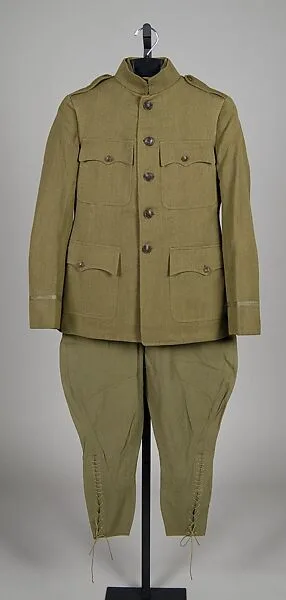 Military uniform — Krutcher & Starks|Yale|Arthur M. Rosenberg Co.|Franklin Simon & Co.