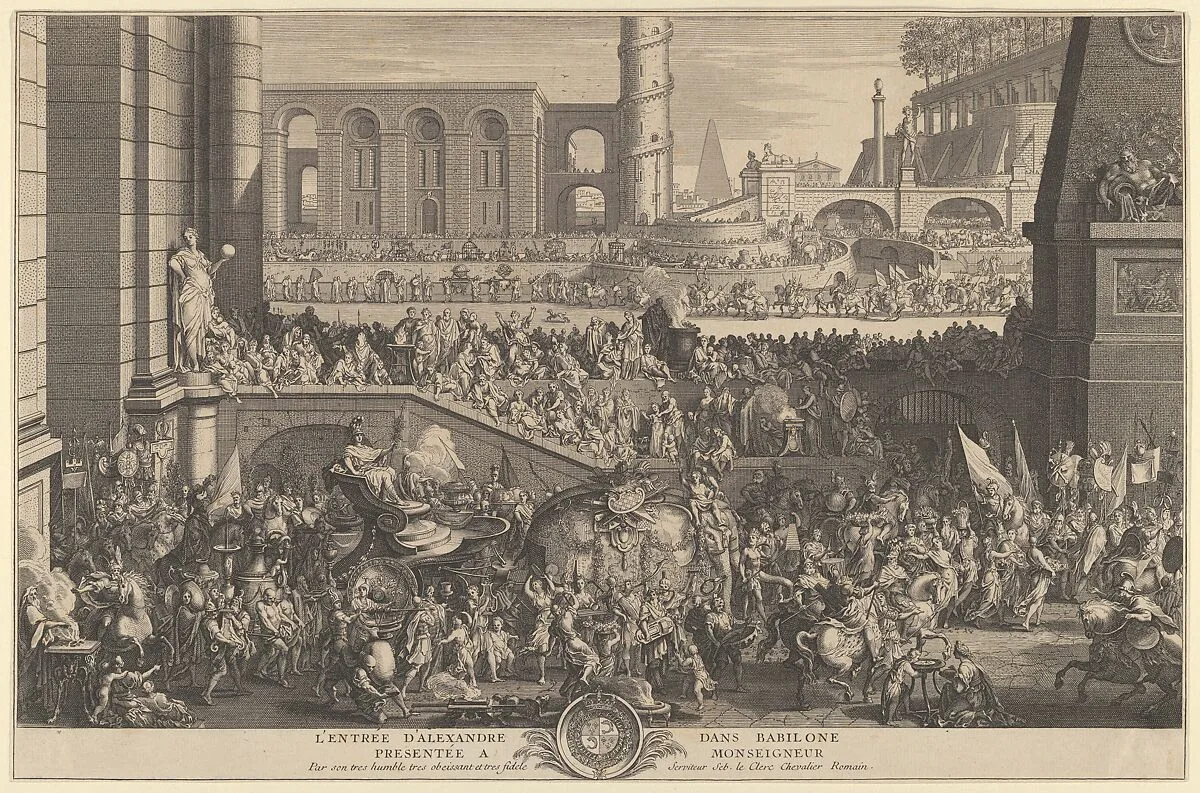 The Entry of Alexander into Babylon — Sébastien Leclerc I