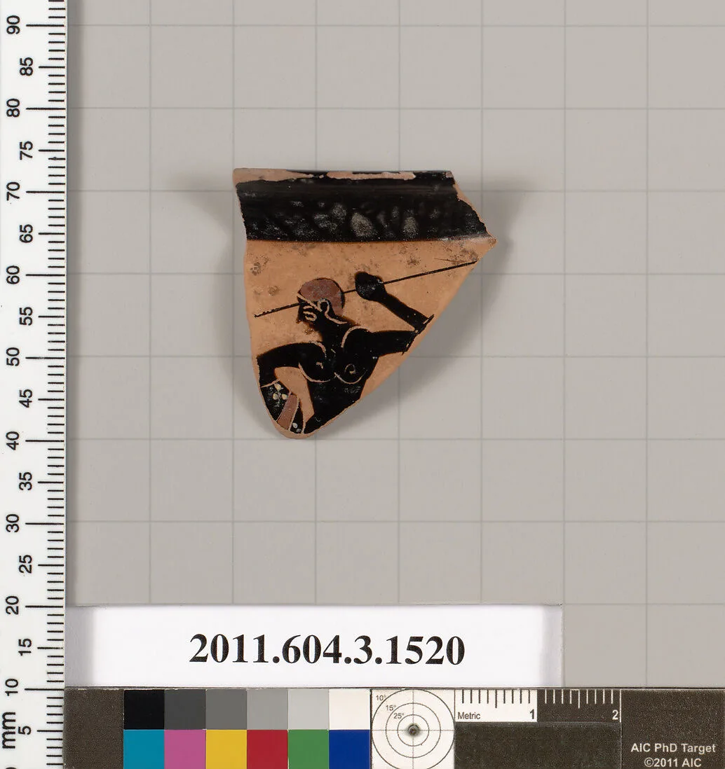 Terracotta rim fragment of a mastoid (drinking cup with narrow base) — Unknown