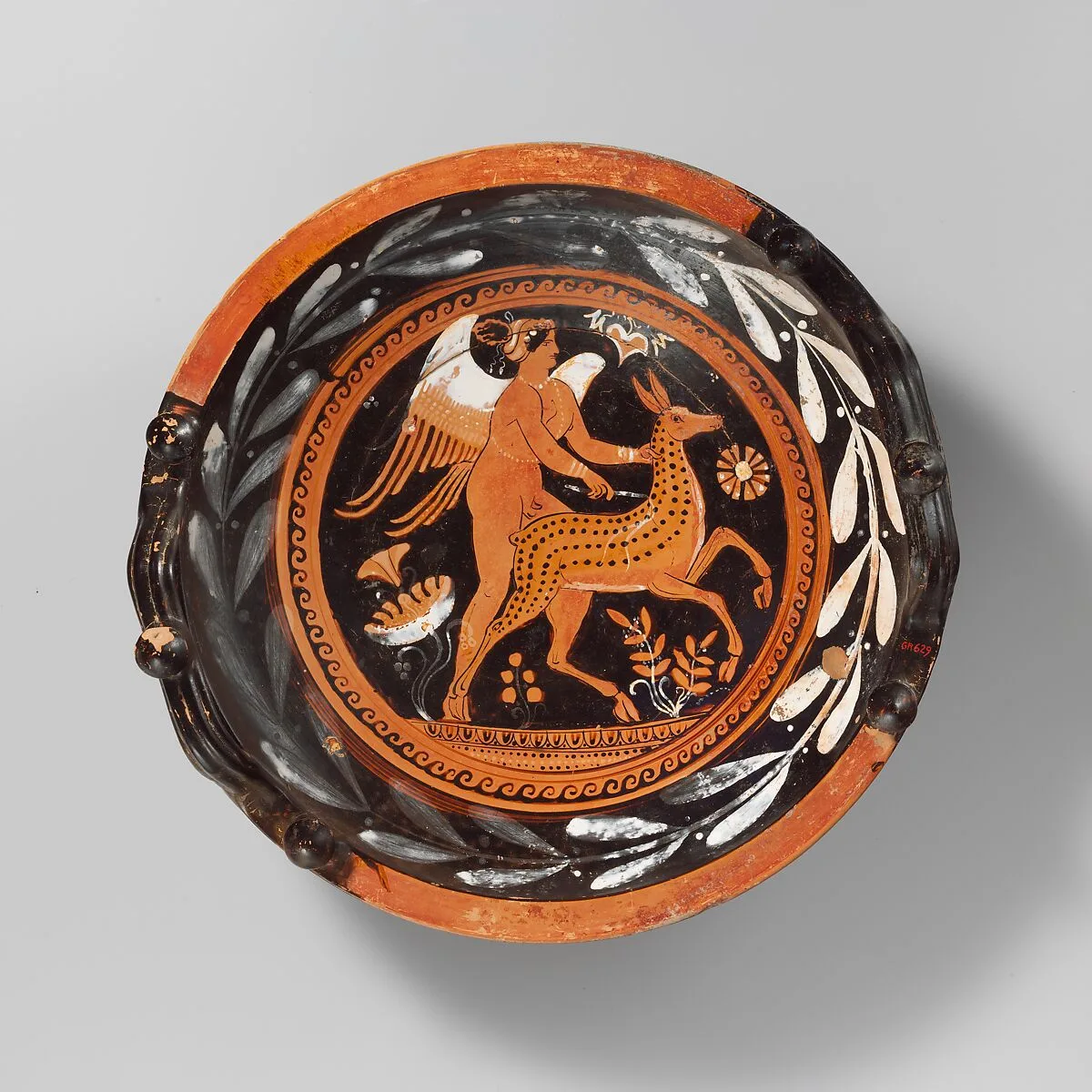 Terracotta lekanis (dish) — Group of Bologna 585/Trieste S 403