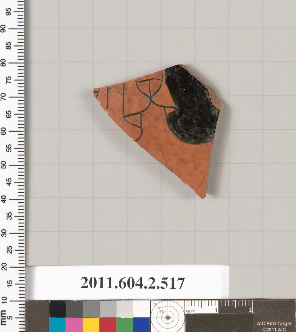 Terracotta fragment of a column-krater (bowl for mixing wine and water) — Unknown