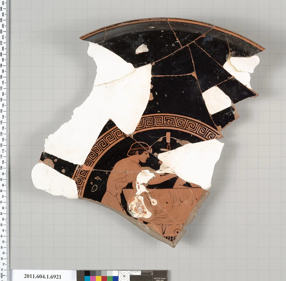 Terracotta fragment of a kylix (drinking cup) — Unknown