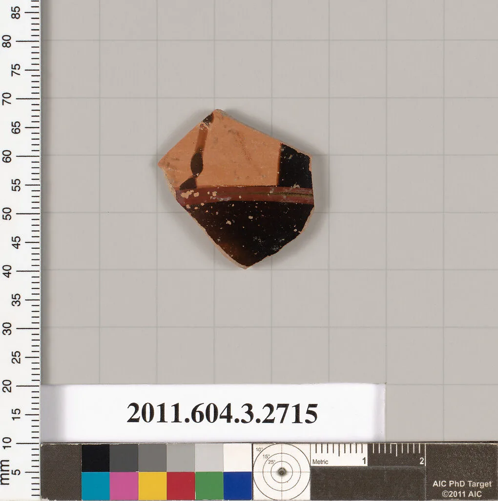 Terracotta fragment of an olpe (jug) — Unknown