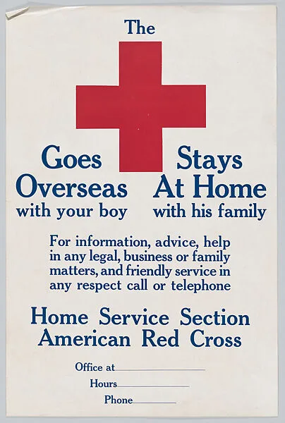 The Red Cross goes/stays — American Red Cross