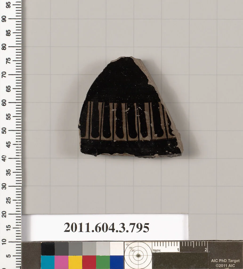 Terracotta fragment of a lid — Unknown