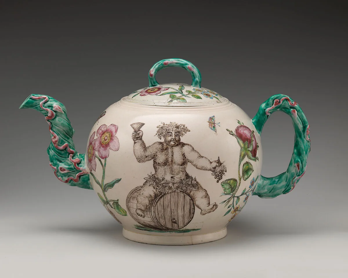 Punch pot with Bacchus — Unknown
