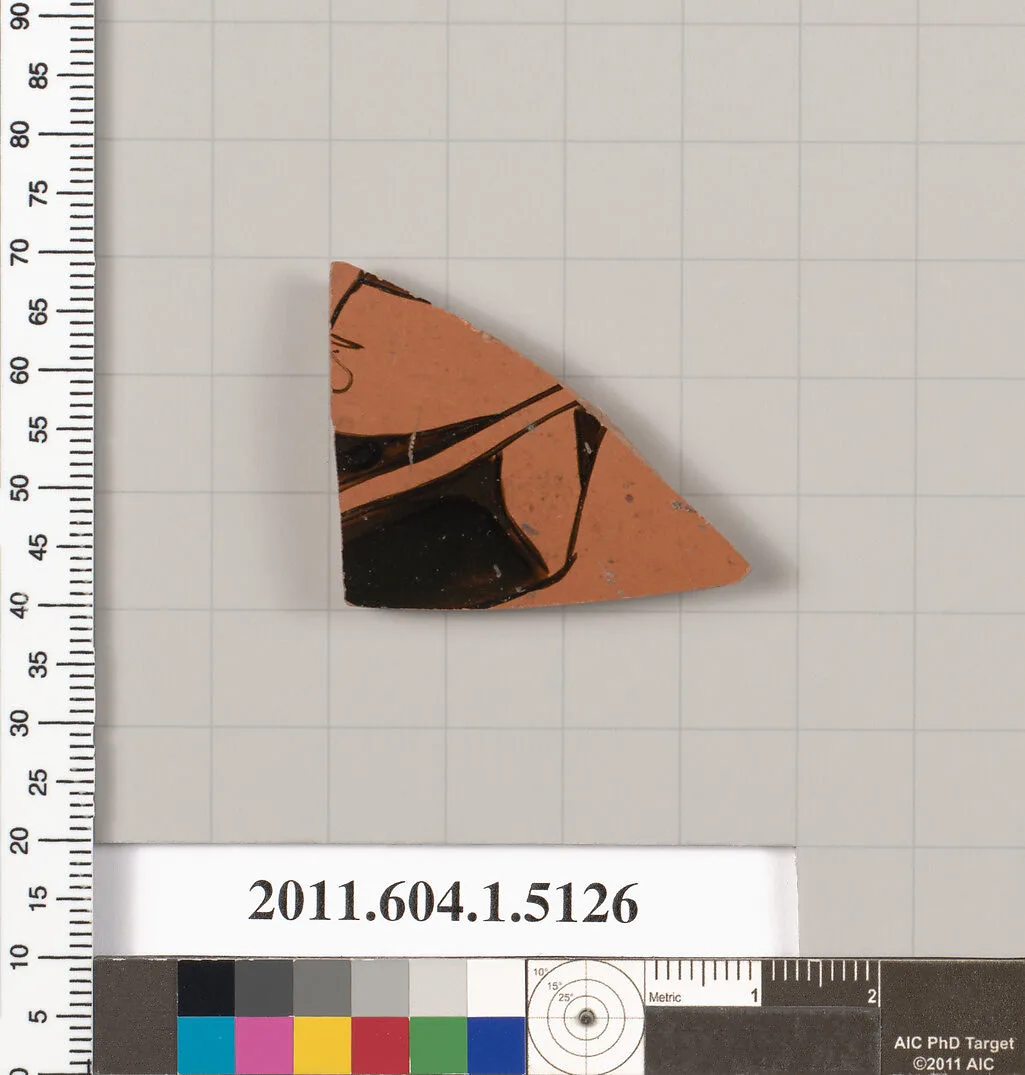 Terracotta fragment of a kylix (drinking cup) — Unknown