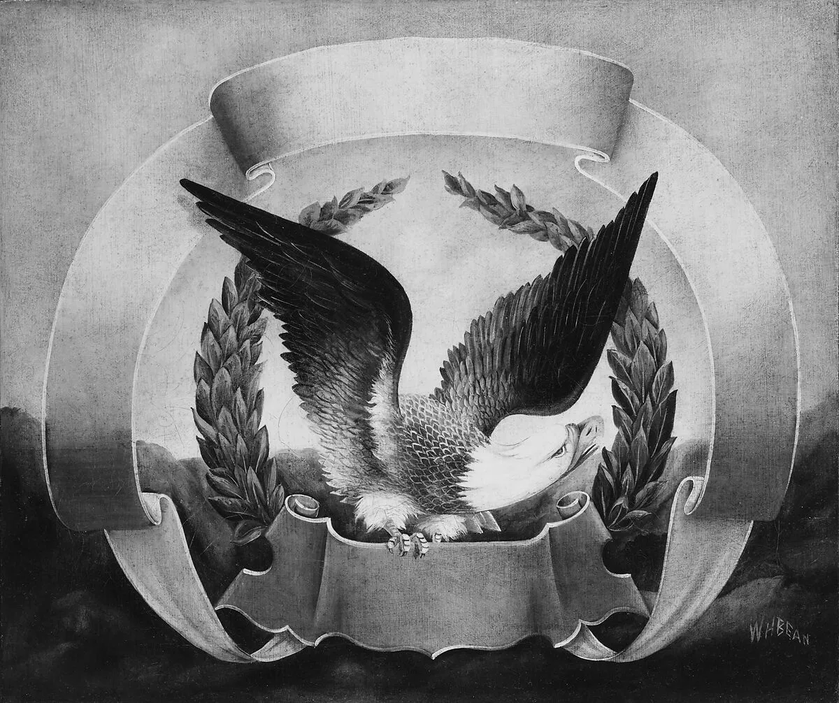 American Eagle on Red Scroll — W. H. Bean