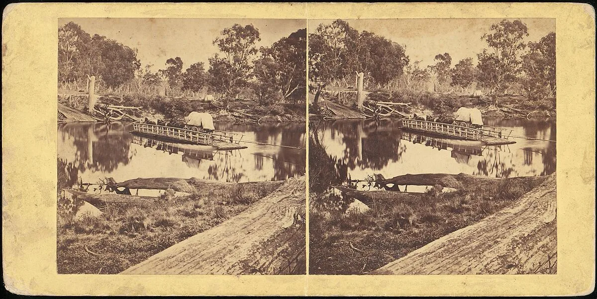 Golbourn Punt at Seymour, Australia — Unknown