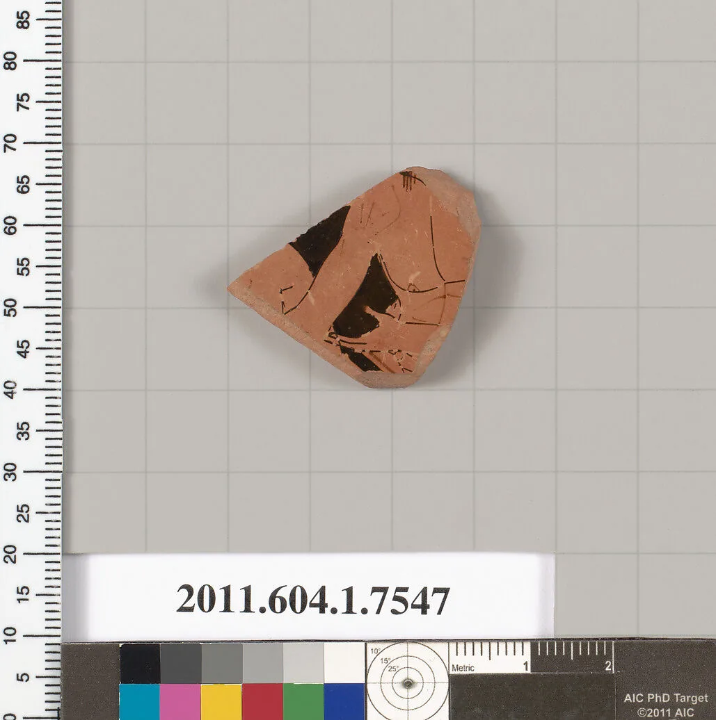 Terracotta fragment of a kylix (drinking cup) — Unknown