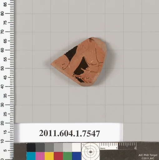 Terracotta fragment of a kylix (drinking cup)