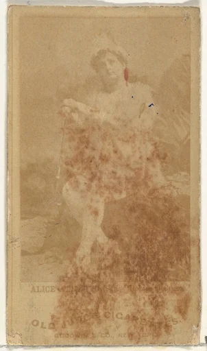 From the Actors and Actresses series (N171) for Old Judge Cigarettes