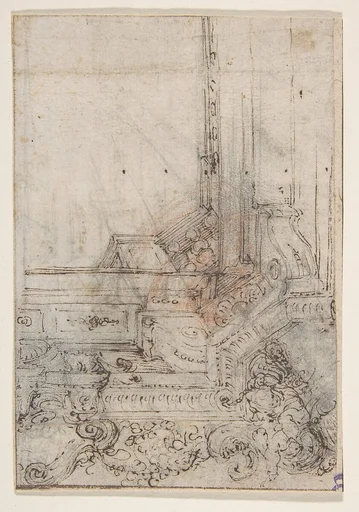 Design for the Corner of a Decorated Ceiling