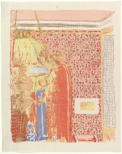 Interior with Pink Wallpaper II, from the series "Landscapes and Interiors" — Edouard Vuillard|Auguste Clot|Ambroise Vollard