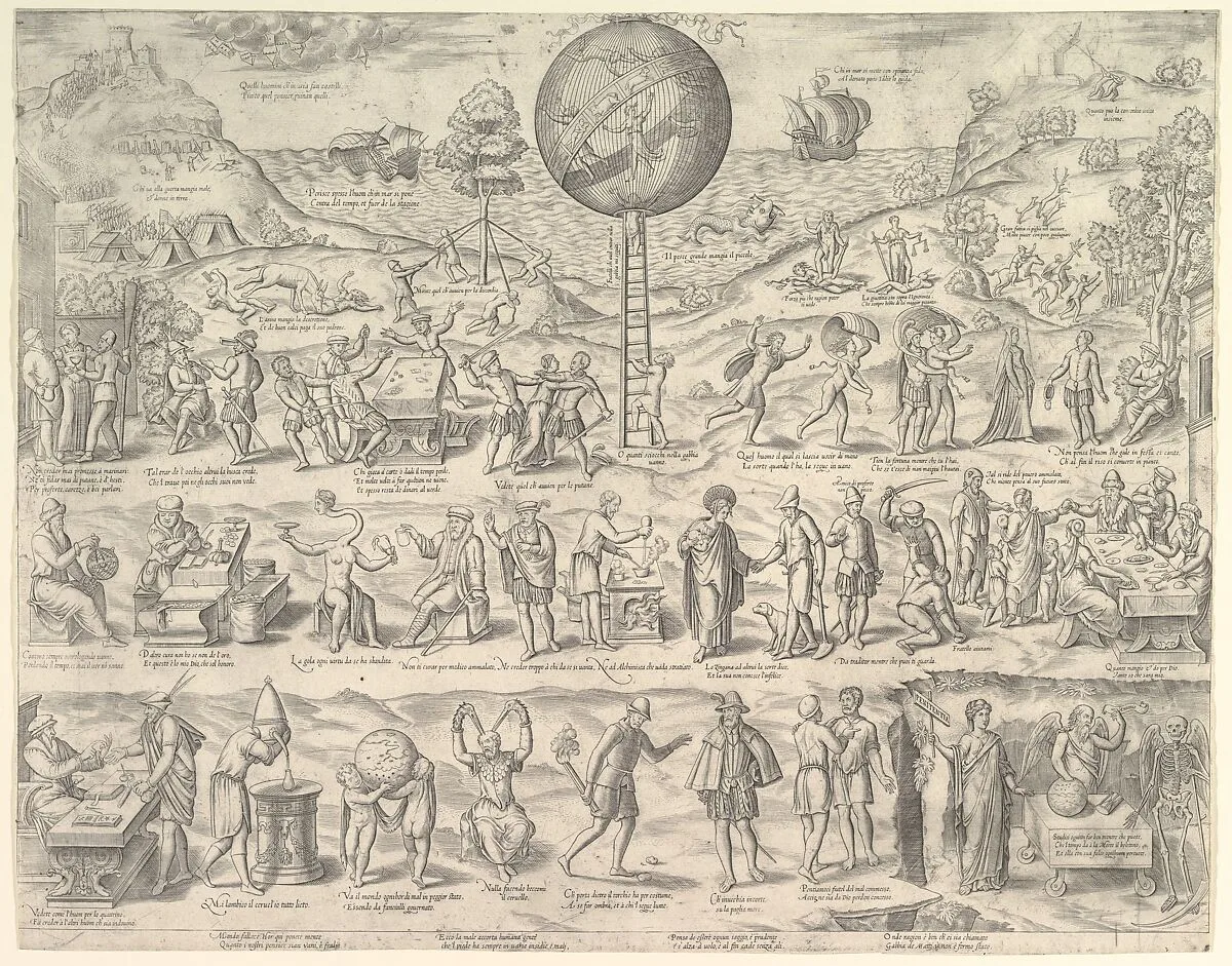 The World, Cage of Fools — Anonymous, Italian, 16th century