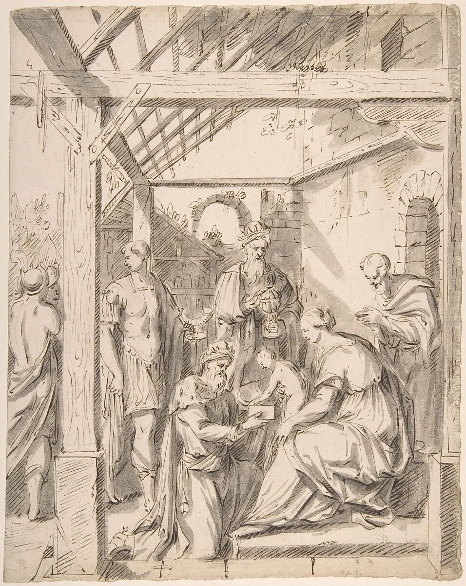 Adoration of the Magi — Anonymous, Netherlandish, 16th century
