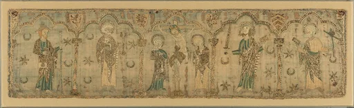 Crucifixion flanked by Saints