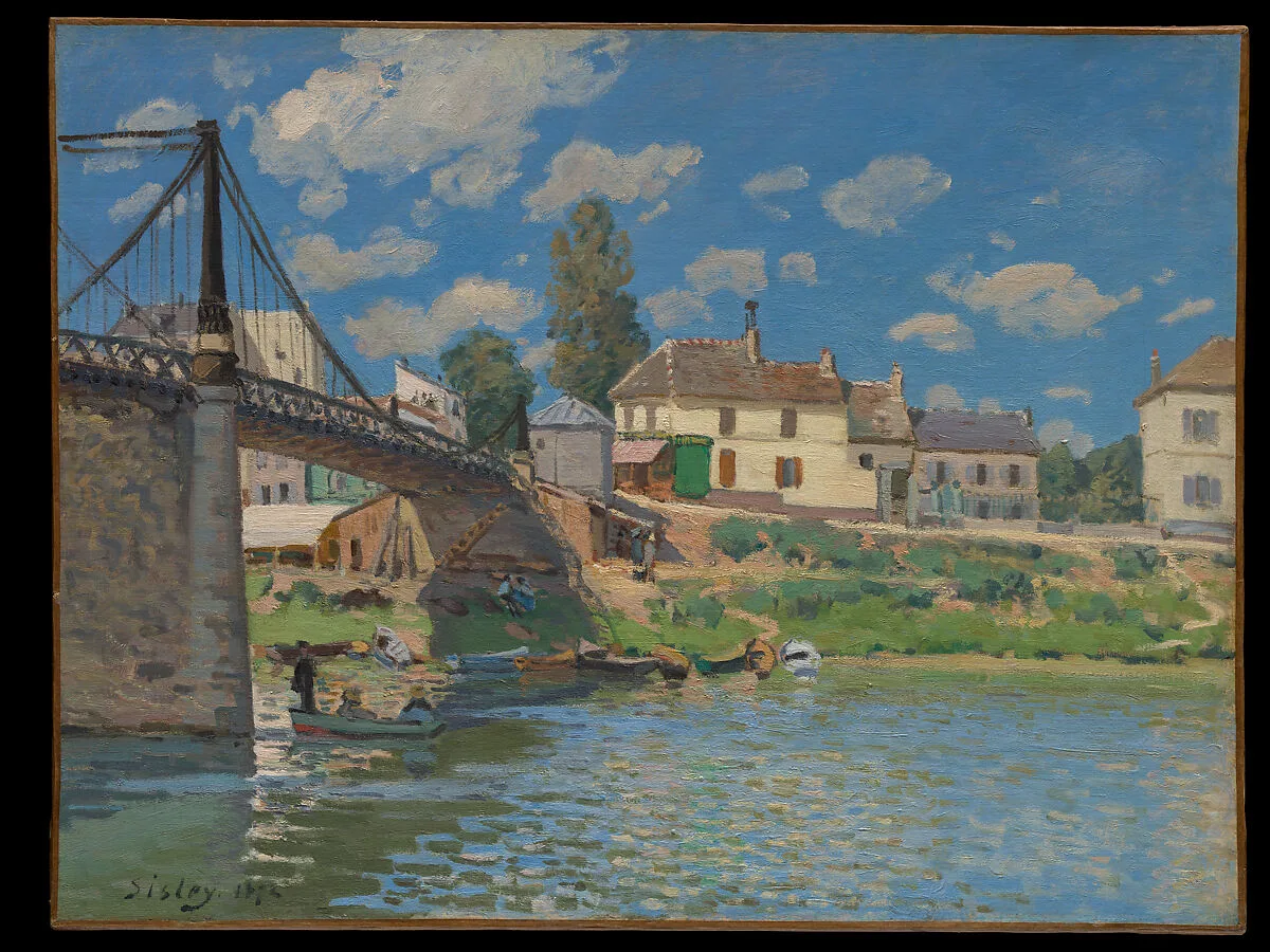 The Bridge at Villeneuve-la-Garenne — Alfred Sisley
