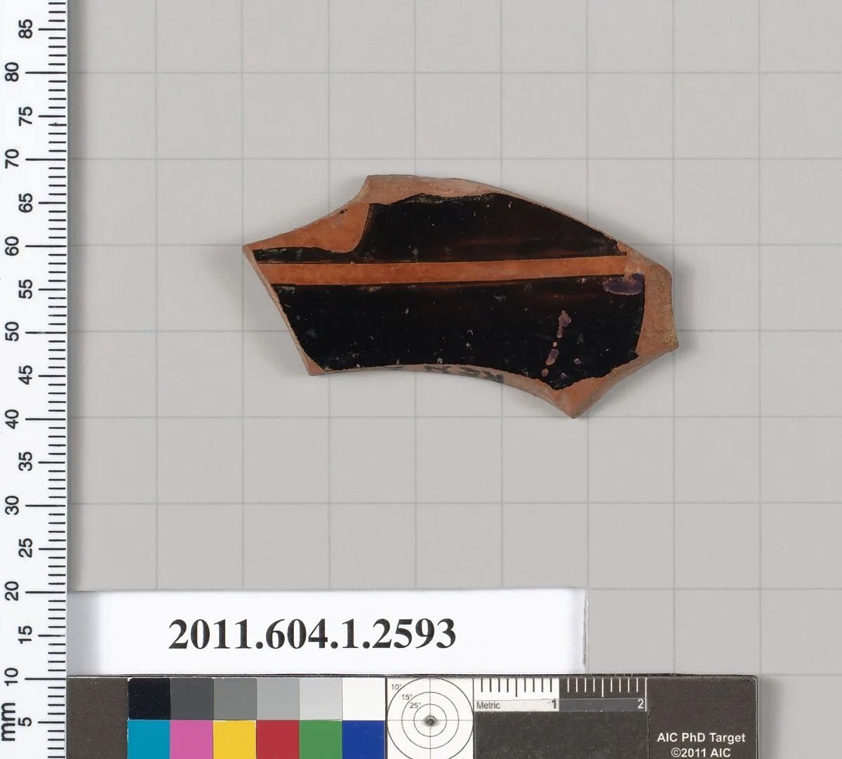 Terracotta fragment of a kylix (drinking cup) — Unknown