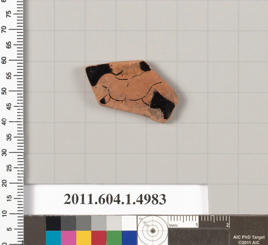 Terracotta fragment of a kylix (drinking cup) — Unknown