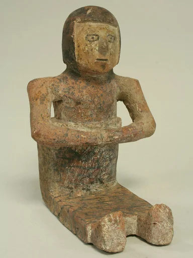 Ceramic Seated Female Figure