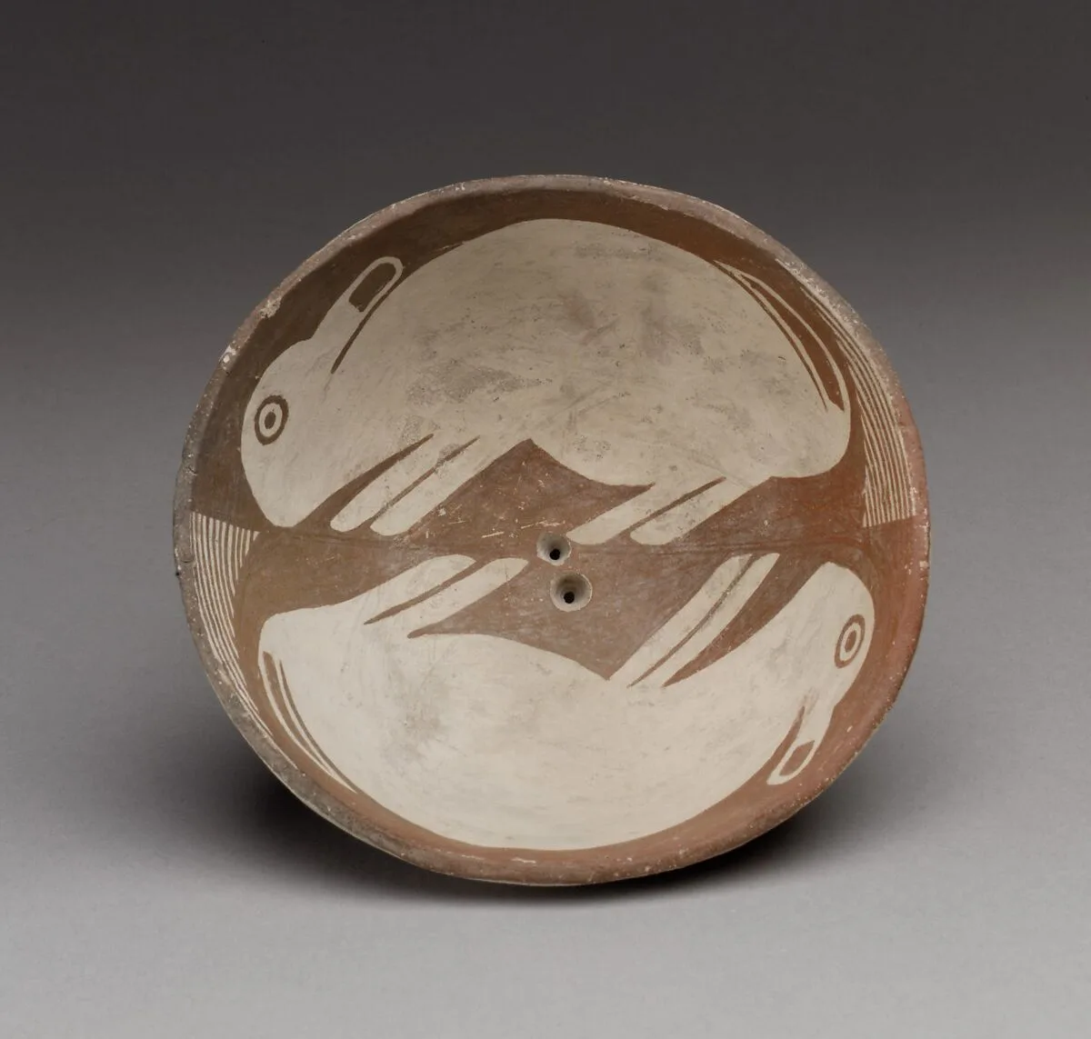 Bowl with Two Rabbits — Unknown