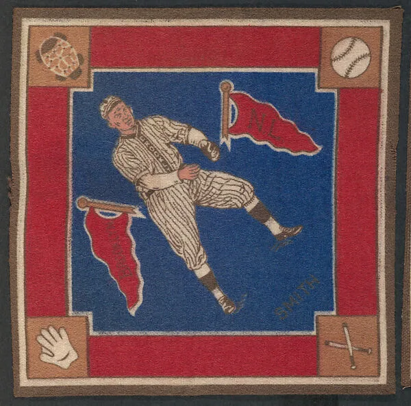 Red Smith, Brooklyn, National League from Baseball Players Felt Blanket series (B18) — Unknown