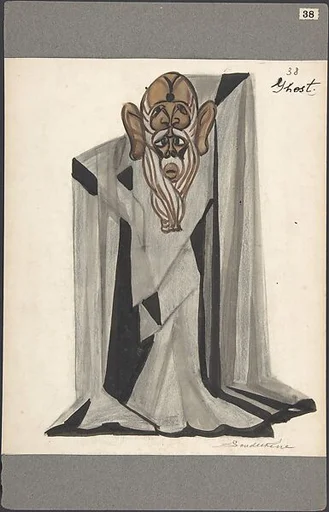 Theatrical ghost costume for "Le Rossignol"
