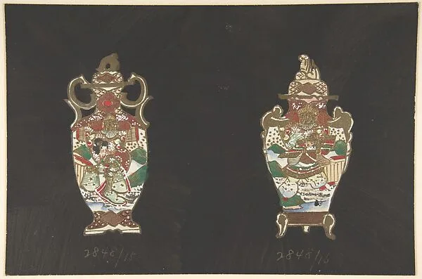 European porcelain designs in Japanese style — Unknown