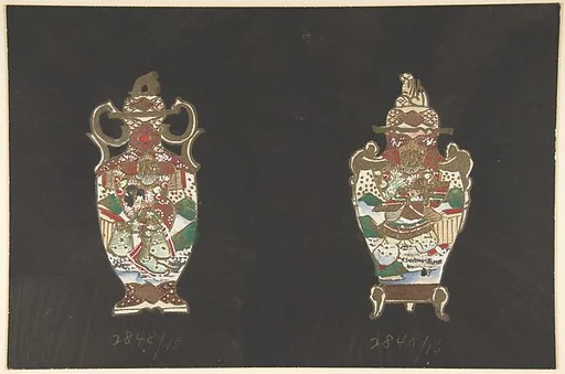 European porcelain designs in Japanese style