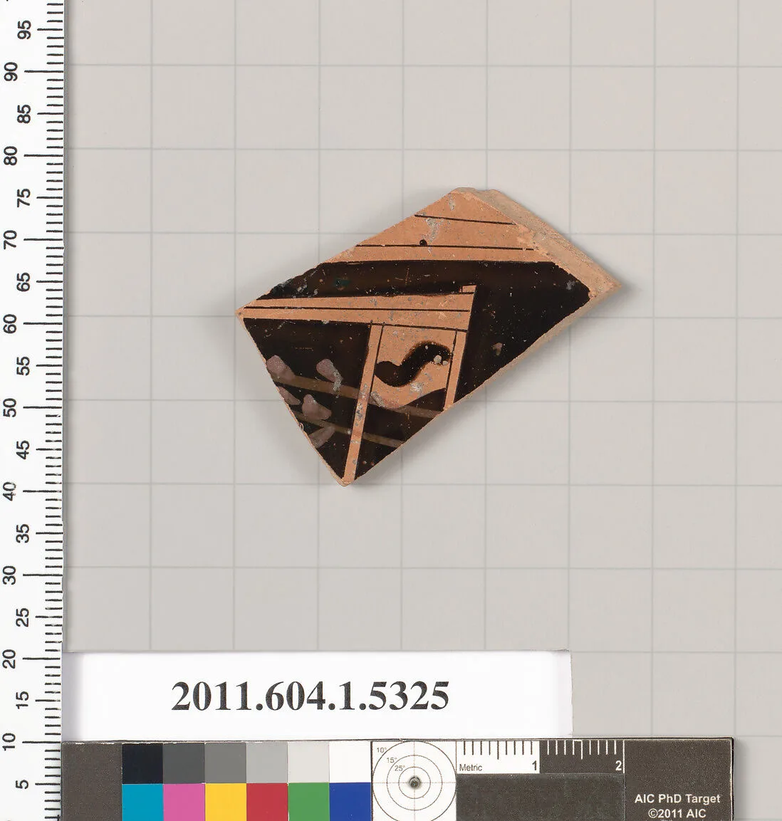 Terracotta fragment of a kylix (drinking cup) — Unknown