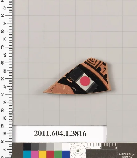 Terracotta fragment of a kylix (drinking cup)