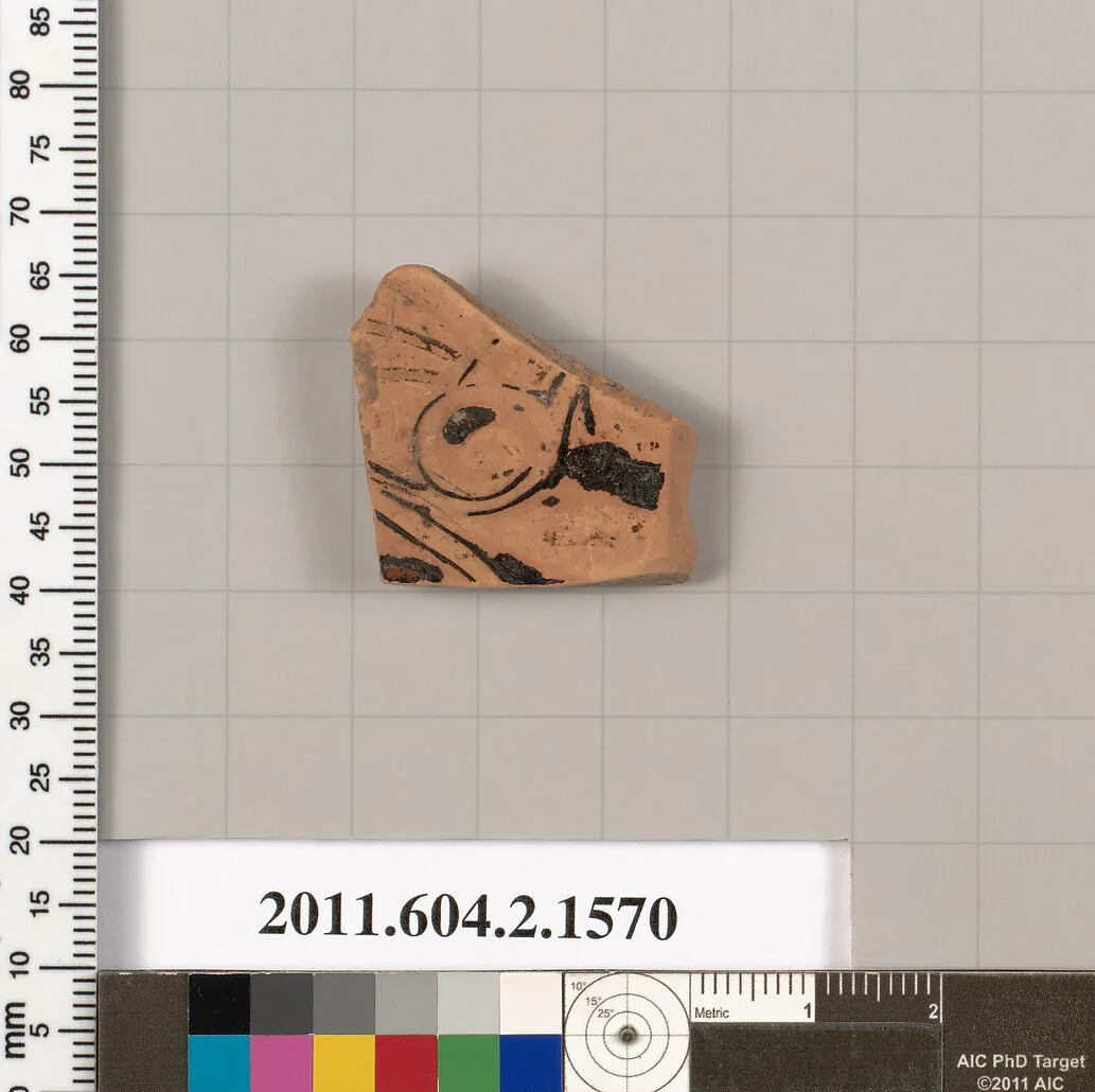 Terracotta fragment of a skyphos (deep drinking cup) — Unknown