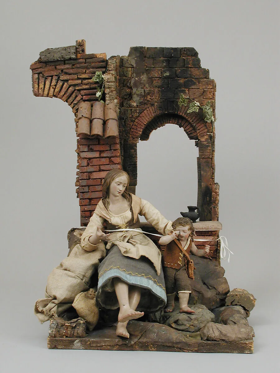 Mother and child on background — Unknown
