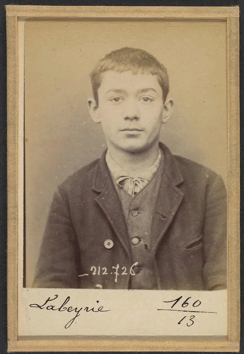 Labeyrie. Romain. 19 ans, né le 13/11/74 à Cauna (Landes). Sculpteur. Anarchiste. 10/1/94. — Alphonse Bertillon
