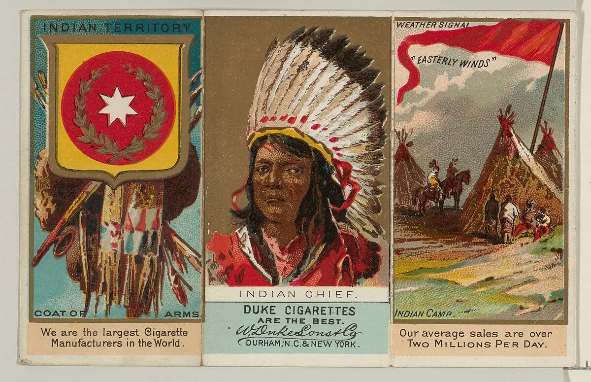 Indian Chief, from "Governors, Arms, Etc." series (N133-2), issued by Duke Sons & Co. — W. Duke, Sons & Co.